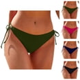 thumbnail image 1 of Bikini Bottoms for Women String Tie Side Low Rise Cheeky Swim Bottom Bathing Suit Bottoms, 1 of 6