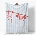 thumbnail image 1 of Bikini Endless Summer Blanket,Soft Flannel Lightweight Blanket,Blue Red Bikini Girly Throw Blanket for Bedroom Sofa Decor,Trendy Cute Blanket for Women Girls All Seasons 50x60inch, 1 of 6