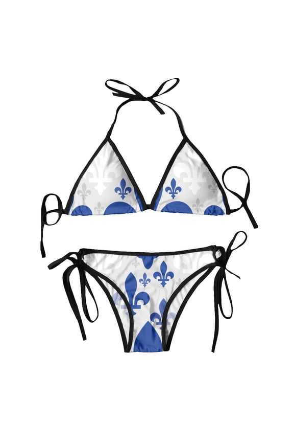 Bikini Femme Luxe Fleur De Lis Two Piece Women's Set