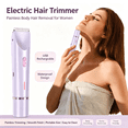 thumbnail image 1 of Bikini Hair Removal Trimmer for Women - 2 in 1 Dual Head Electric Shaver, Waterproof Rechargeable Hair Removal Tool, USB Charging Lady Razor for Legs Underarm Body Grooming, 1 of 9