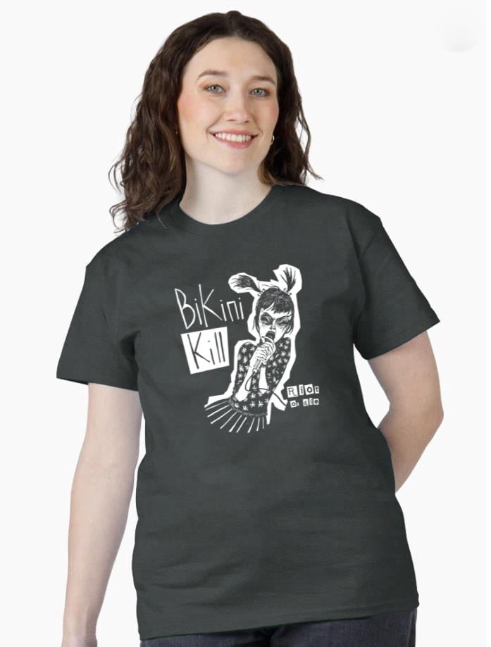 Bikini Kill Riot Grrrl Alternative Comfort Color T-Shirt Punk Rock Band ...