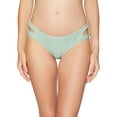 thumbnail image 1 of Bikini Lab Women's Cut Out Hipster Bikini Swimsuit Bottom, sage//Sand Dunes, Medium, 1 of 3