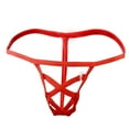 thumbnail image 1 of Bikini Panties Briefs Men'sLow Waist Ice Male G Strings Mens Silk Micro Erogenous Intimates Niche Sleepwear Red One Size, 1 of 4