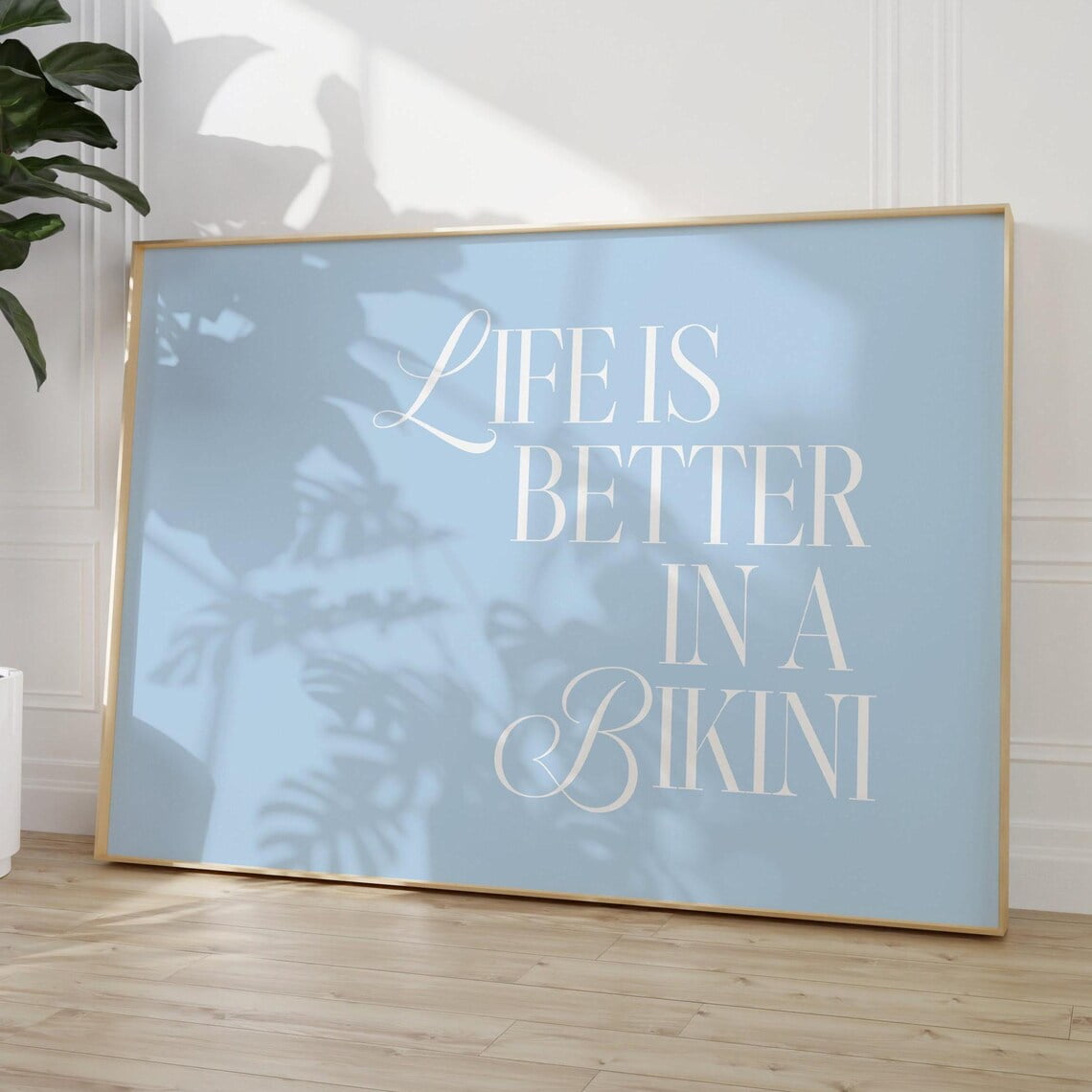 Bikini Print, Feminine Apartment Decor, Coastal Beachy Room Posters ...