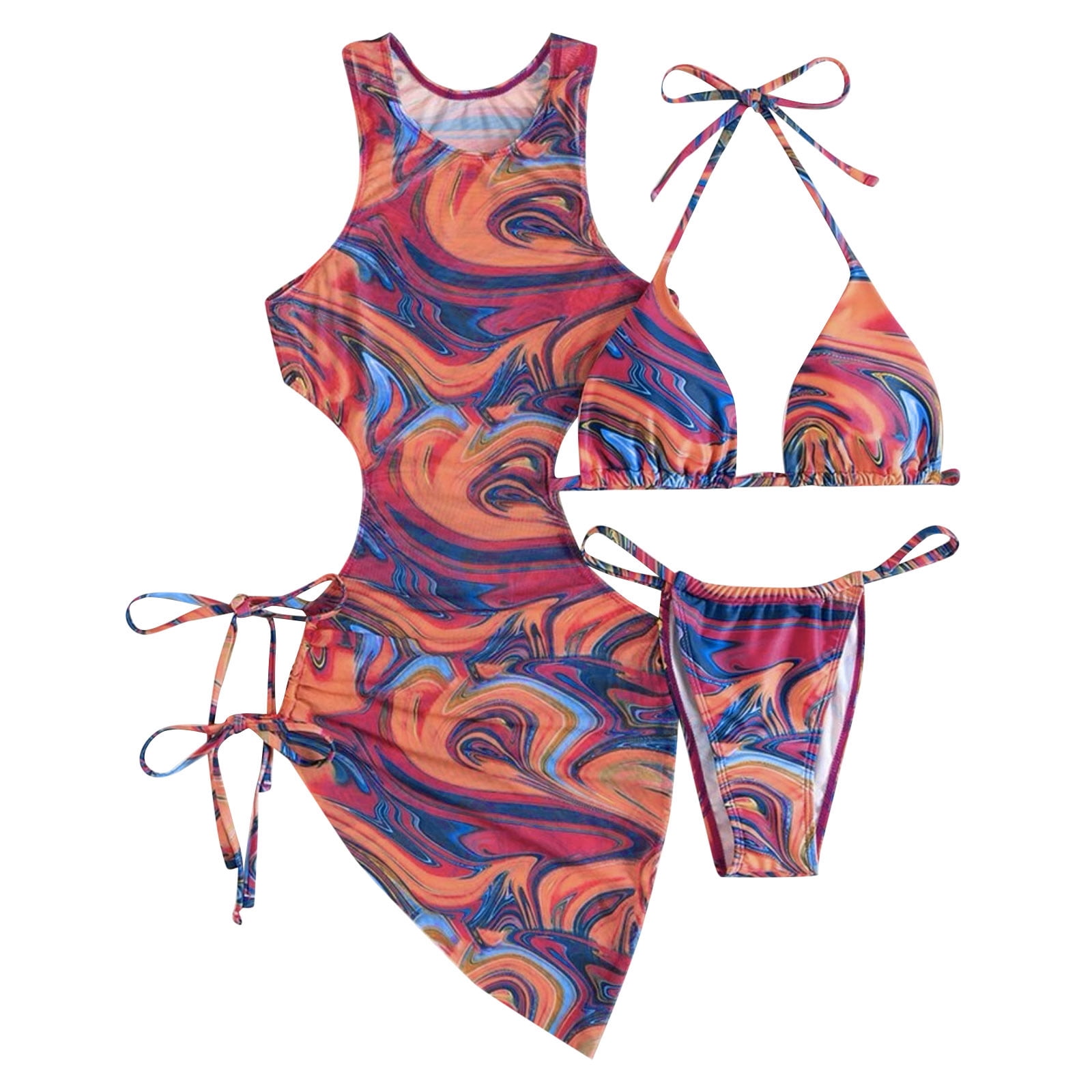 Bikini Set for Women Two Piece Swimsuits Womens Summer Three Piece Set