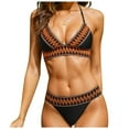 thumbnail image 1 of Bikini Sets For Women Off Shoulder And Off Back Spicy Girl With Elasticity Halterneck Split Beachwear Swimsuits, 1 of 5
