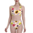 thumbnail image 1 of Bikini Sets For Women, Papaya Star Fruit High Waisted Bikini Sets Bathing Suit 2-Piece Drawstring Swimsuit, 1 of 2