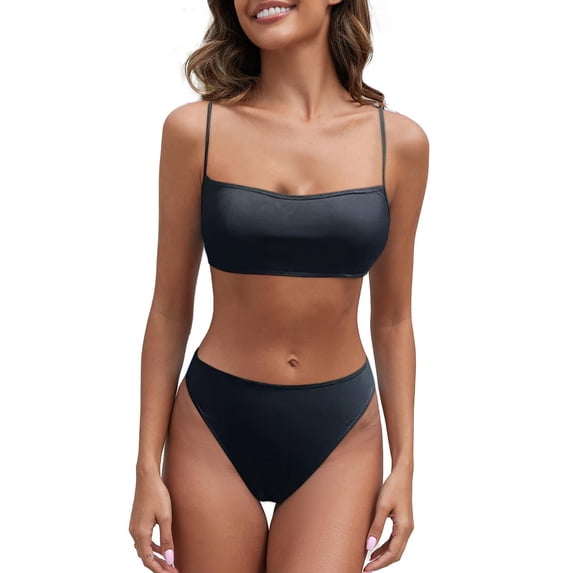 Bikini Sets for Women Bikini String Beach Sets Tie Bikini Push up Bikini Boho Swimwear Set Bathing Suit Set Teens Swimsuits 2 Piece High Waisted Bikini Sets Flattering Bikini