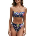 thumbnail image 1 of Bikini Sets for Women Push up Bikini Bikini String Vacation Swimwear Full Coverage Swimsuit Cute Bikinis Tie Bikini Plus Size Swimsuit for Women Bathing Suit for Women 2 Piece, 1 of 4