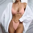 thumbnail image 1 of Bikini Sets for Women Sexy,Summer Swimsuit Women Bikini,Swimsuits for Women 2 Piece Bikini,Bikinis Sets for Women High Waisted,New Fashion Comfortable Bikini Women's Sexy Plain Color Swimsuit Bikinis, 1 of 4