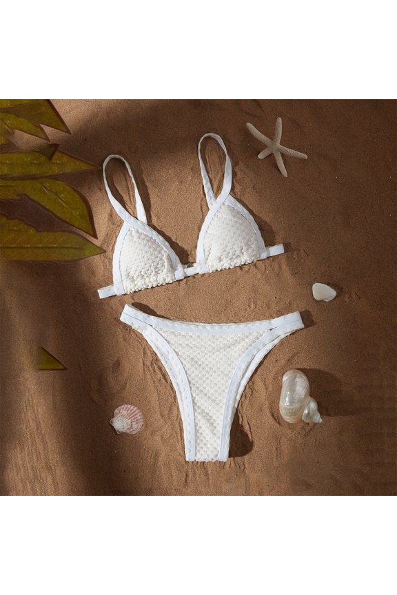 Bikini Sets for Women Sexy,Summer Swimsuit Women Bikini,Swimsuits for Women 2 Piece High Waisted,Women's Fashion Split Swimsuit Foreign Trade High Waist Tight Sexy Sports Surfing Swimsuit