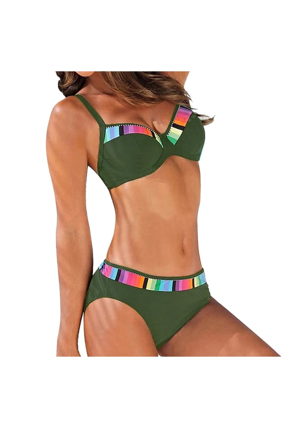 Bikini Sets for Women Tummy Control Swimsuits Beach Sets Tie Bikini Push up Bikini Y2k Bikini Bikini String Thong Bikini Set Beach Outfits for Women Teens Swimsuits 2 Piece