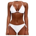 thumbnail image 1 of Bikini Sets for Women Tummy Control Swimsuits Thong Bikini Set Bikini String Boho Swimwear Set Bathing Suit Set Cute Bikinis Bikini Triangle Tie Bikini, 1 of 5