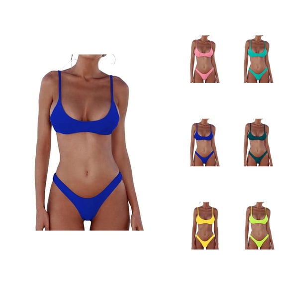 Bikini Sets for Women 2 Piece Brazilian Swimsuit Bathing Suit Push Up Top Micro Bikinis Swim Suit