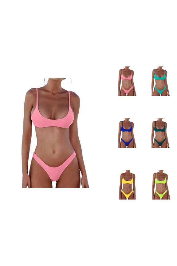 Bikini Sets for Women 2 Piece Brazilian Swimsuit Bathing Suit Push Up Top Micro Bikinis Swim Suit