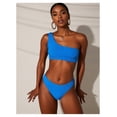 thumbnail image 1 of Bikini Sets for Women High Waisted 2 Piece Bestselling Swimsuit Ribbed One Shoulder Tummy Control Bathing Suit 2026, 1 of 4
