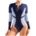 thumbnail image 1 of Bikini Swimsuits for Women Solid Color Conservative And Fashionable Bikini Casual And Loose Swimsuit Blue,M, 1 of 2