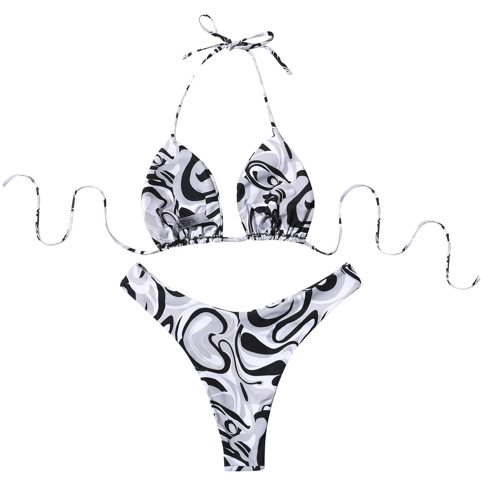Bikini Top for Women Large Bust Ruffle Bikini Women Floral Print