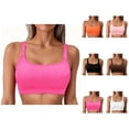 thumbnail image 1 of Bikini Tops for Women Adjustable Strap Full Coverage Square Neck Swimsuit Top Bathing Suit Tops, 1 of 4