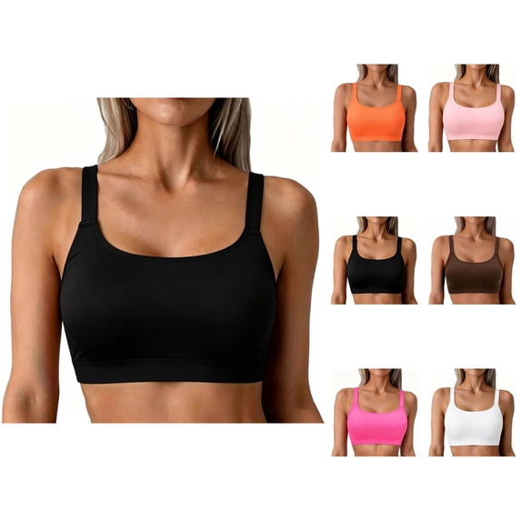Bikini Tops for Women Adjustable Strap Full Coverage Square Neck Swimsuit Top Bathing Suit Tops
