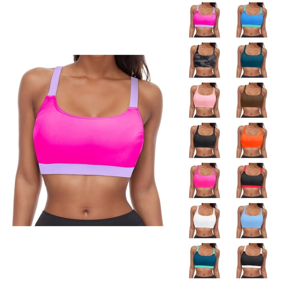 Bikini Tops for Women Adjustable Strap Removable Pads Swimsuit Top Bathing Suit Tops