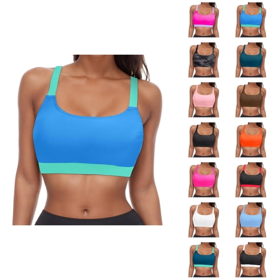 Bikini Tops for Women Adjustable Strap Removable Pads Swimsuit Top Bathing Suit Tops