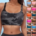 thumbnail image 1 of Bikini Tops for Women Full Coverage Padded Sports Bra Square Neck Cropped Swimsuit Bathing Suit Top with Wide Straps Light Pink, Size L, 1 of 4