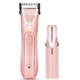 thumbnail image 1 of MichPong Hair Trimmer for Women Electric Shaver for Bikini Face Leg, Rechargeable 2-in-1 Gift Set, 1 of 9