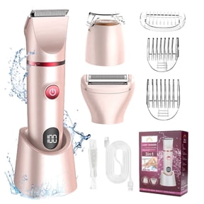 Obacre 3-in-1 Electric Razor for Women, Wet Dry Body & Bikini Trimmer with Ceramic Blade & USB Dock