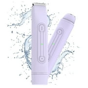 2 in 1 Women Electric Shaver, Dual Head Bikini Trimmer for Women, IPX6 Waterproof Wet & Dry Use Body Hair Trimmer and Facial Hair Razor for Bikini Underarm Leg Arm Body Face