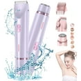 thumbnail image 1 of Bikini Trimmer for Women, 2 in 1 Dual-Head Electric Razors for Women Pubic Hair, Waterproof Wet/Dry Use Body Hair Trimmer Face Shaver, Rechargeable Hair Removal for Bikini Legs Face Underarm Arm, 1 of 9
