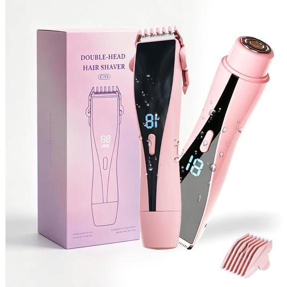 Bikini Trimmer for Women 2-in-1 High Power Epilators Hair Removal Electric Razors Women's Electric Razor Pubic Hair Trimmer for Women for Ladies Pubic, , Underarms,