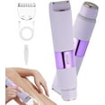 thumbnail image 1 of Bikini Trimmer for Women, Dual Head Electric Razors, Waterproof Pubic Hair Trimmer,Rechargeable Painless Silk Glide Pro Shaver for Underarm Leg Arm Body Face, Cherry, 1 of 7