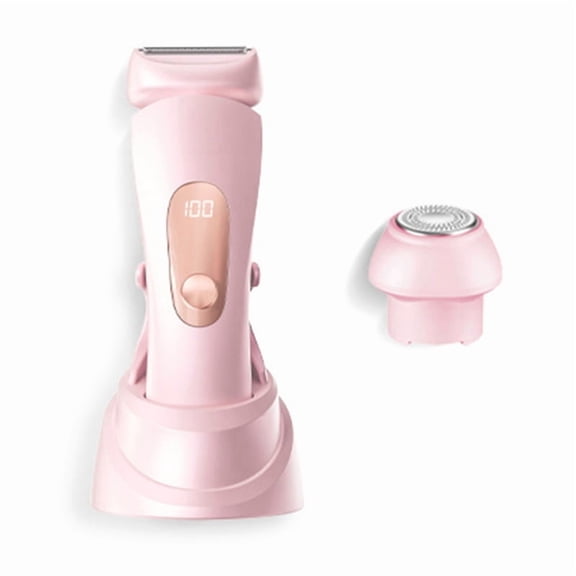 Bikini Trimmer for Women - Painless Electric Razors for Silk Skin,2 in 1 Hair Trimmer for Women, Ipx7 Waterproof