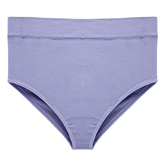 Bikini Underwear for Women Women's Seamless Mid Waist Oversized Cotton Crotch Wrapped Buttocks Shorts Underwear Womens Underwear Seamless Blue L