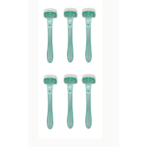 Bikini Women's Manual Shaving Razors, Mint, 6 Count