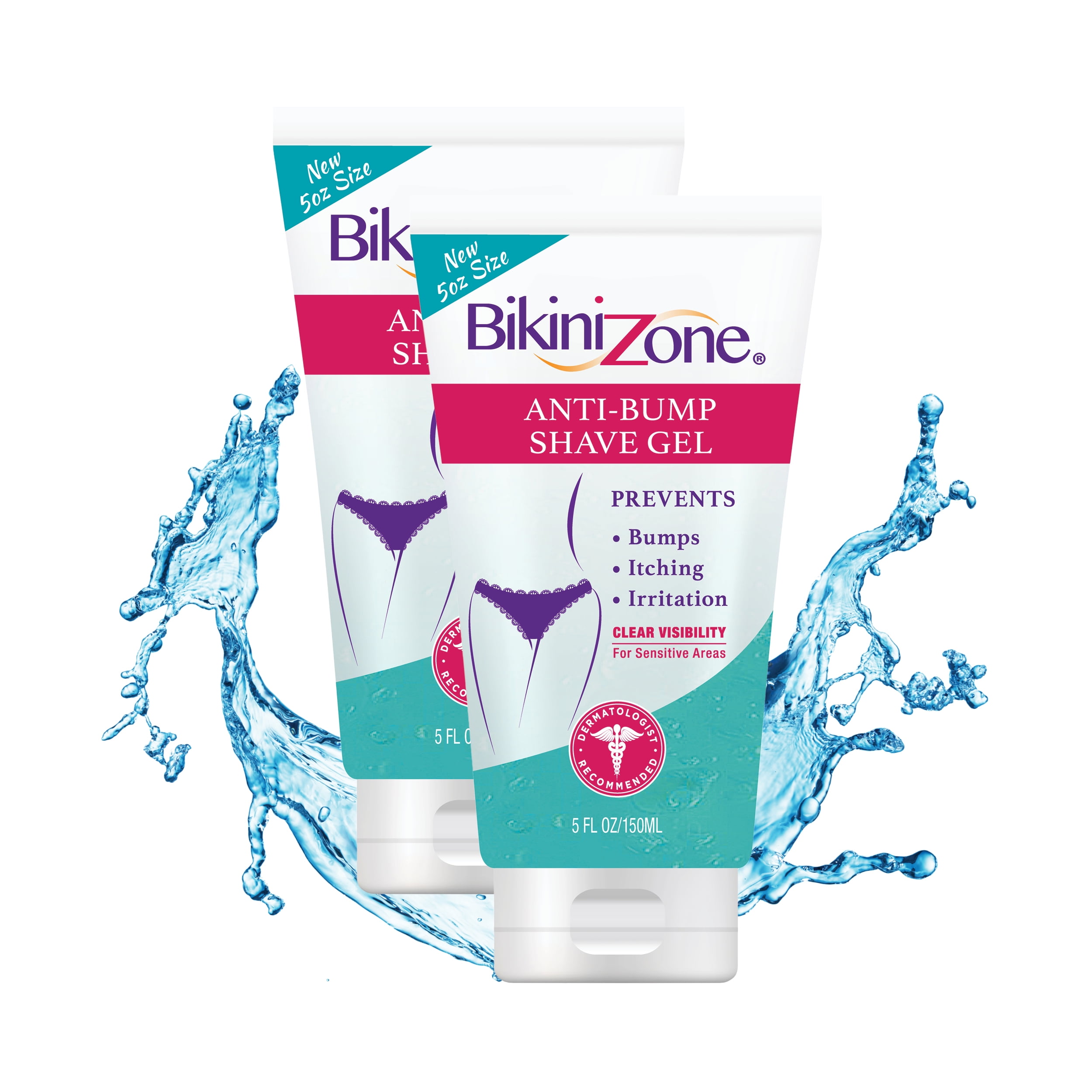 Bikini Zone Anti-Bump Shave Gel, Razor Burn Treatment, Sensitive 