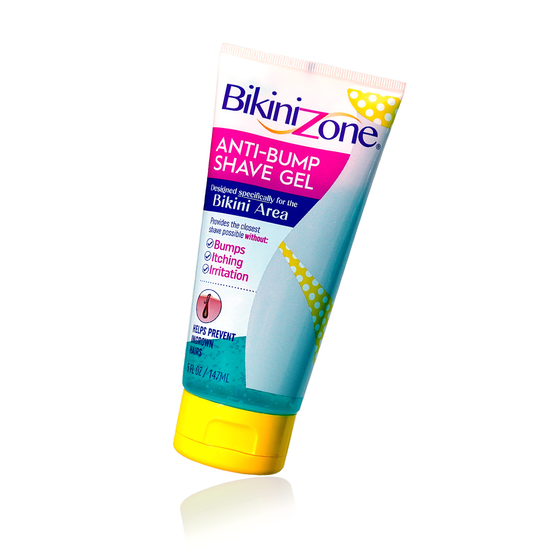 Bikini Zone Medicated Aftershave Gel, 1 Oz.