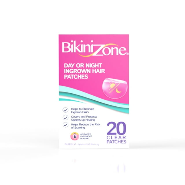 Bikini Zone Day or Night Hydrocolloid Ingrown Hair Patches, All Skin