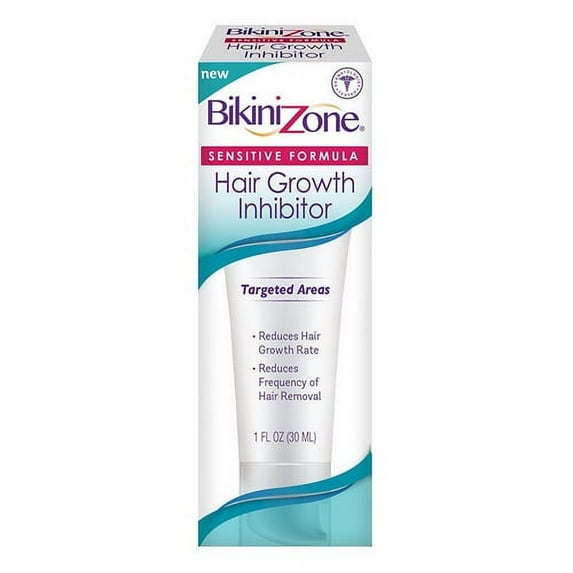 Bikini Zone Hair Growth Inhibitor - Natural Hair Stop Growth Cream for Legs, Lips, Chin - Reduces Hair Density & Hair Length - Non-Irritating & Painless - Keeps Hair Away After Waxing & Shaving (1 oz)