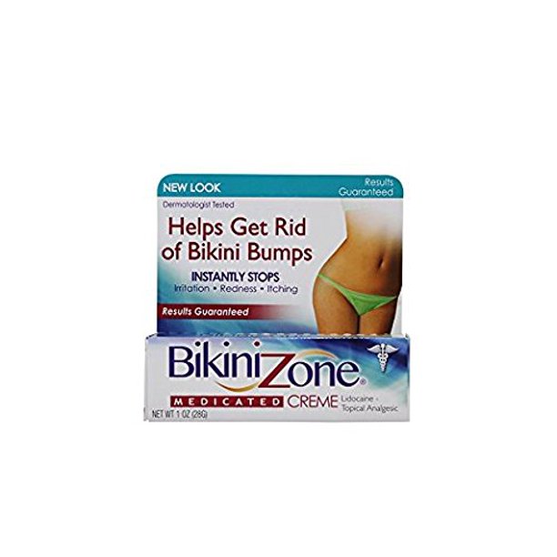 Bikini Zone Medicated After Shave Creme 1.0 Oz (Pack of 4)