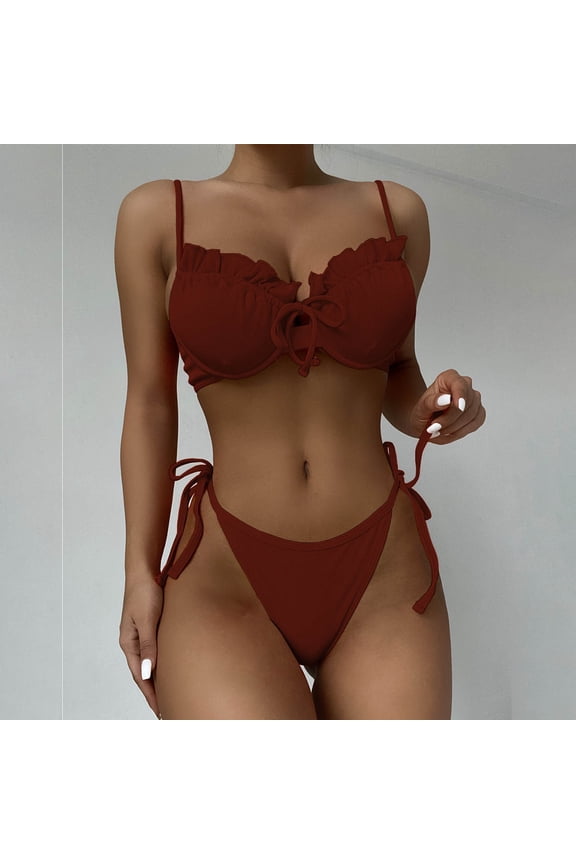 Bikinis for Women 2 Piece Adult Swimming Bathing Fashion Bikini Sets Sexy Bathing Suit Swimwear Set