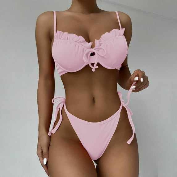 Bikinis for Women 2 Piece Adult Swimming Bathing Fashion Bikini Sets Sexy Bathing Suit Swimwear Set