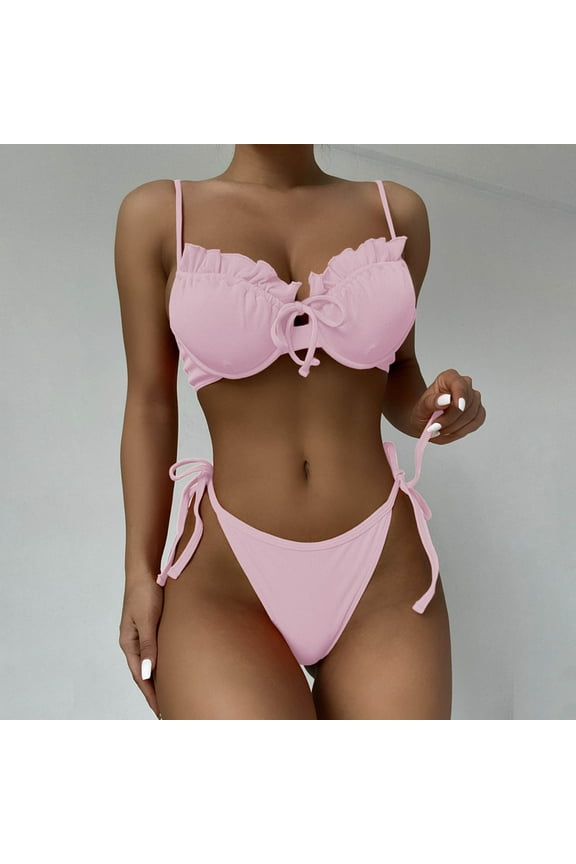 Bikinis for Women 2 Piece Adult Swimming Bathing Fashion Bikini Sets Sexy Bathing Suit Swimwear Set