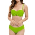 thumbnail image 1 of Bikinis for Women High Waisted Push Up Bikini Top with Built-In-Bra and Seamless Cheeky Swim Bottom, 1 of 8
