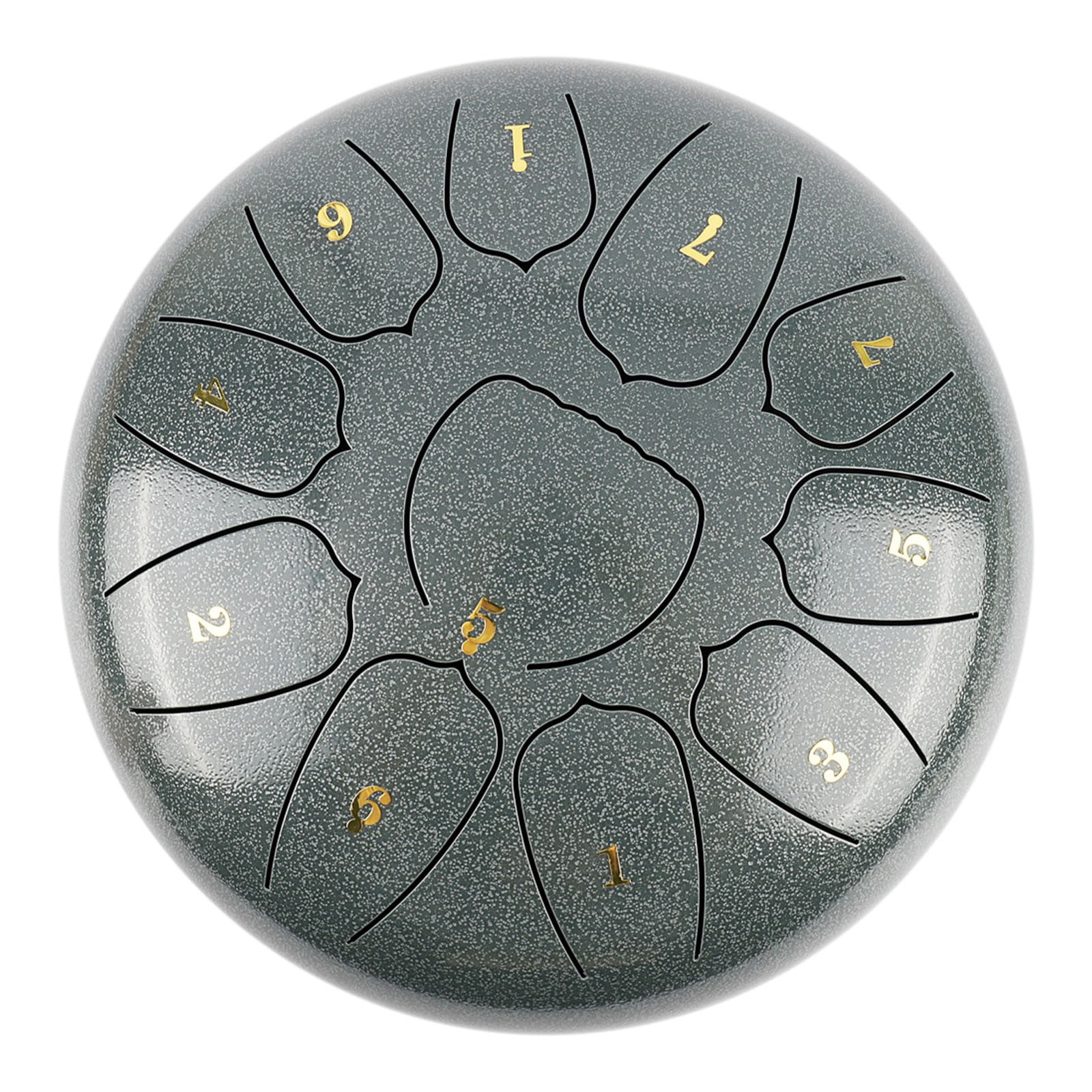 11-Note 10-inch Rain Drum for Garden & Outdoor - Steel Hand Drum for Sound Healing, Musical Education, Entertainment, Meditation & Yoga Gifts