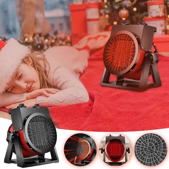 Air Choice Greenhouse Heater with Thermostat,2000W Outdoor Space Heater with Overheat Protection,3S Quick Heat,2 Modes,90° Tilt Rotation, Portable Patio Heater for Garage,Tent and Indoor Use