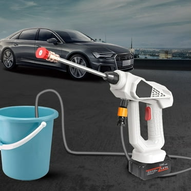 Cordless Pressure Washer, 950PSI Portable Power Washer,with 24V 4.0AH Rechargeable Battery and Charging Kit, 6-in-1 Nozzle, Suitable for Outdoor Cleaning and Watering. (White)