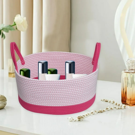 Extra Large Storage Basket-Blanket Basket in Living Room Jumbo Laundry Basket,Baby Toy Basket with Large Handles,Bedroom Pillow Basket Clothes Laundry Hamper 14.96" x 7.87"