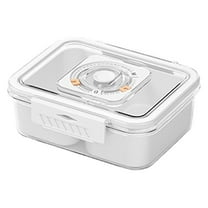 Snack Box Container,Divided Serving Tray with Lids and Handle, Snackle Box Charcuterie Container,1Compartments Snack Tray for Fruits,Nuts,Candy,Cookies,Party,Picnic